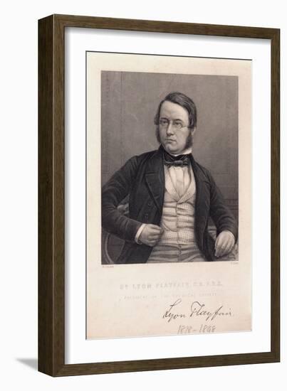 Dr Lyon Playfair, (C1850-C1880)-G Cook-Framed Giclee Print