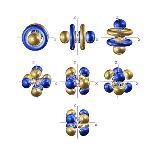 5f Electron Orbitals, Cubic Set-Dr. Mark J.-Premium Photographic Print