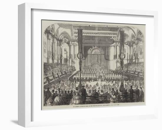 Dr Mark's Juvenile Ball in the Free-Trade Hall, Manchester-null-Framed Giclee Print