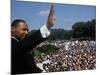 Dr. Martin Luther King Jr. Addressing Crowd of Demonstrators Outside Lincoln Memorial-Francis Miller-Mounted Premium Photographic Print