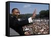 Dr. Martin Luther King Jr. Giving "I Have a Dream" Speech During the March on Washington-Francis Miller-Framed Stretched Canvas