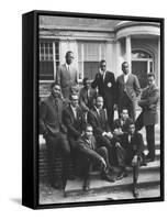 Dr. Martin Luther King Jr. Posing with Other African American Leaders-Howard Sochurek-Framed Stretched Canvas