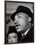 Dr. Martin Luther King, Jr. Talks to Newsmen-Henry Burroughs-Framed Photographic Print