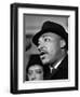 Dr. Martin Luther King, Jr. Talks to Newsmen-Henry Burroughs-Framed Photographic Print