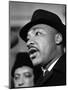 Dr. Martin Luther King, Jr. Talks to Newsmen-Henry Burroughs-Mounted Photographic Print