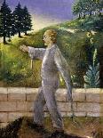 Mental Patient Going for an Early Morning Walk-Dr. Max Simon-Framed Stretched Canvas