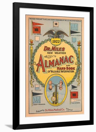 Dr. Miles Weather Almanac-null-Framed Art Print
