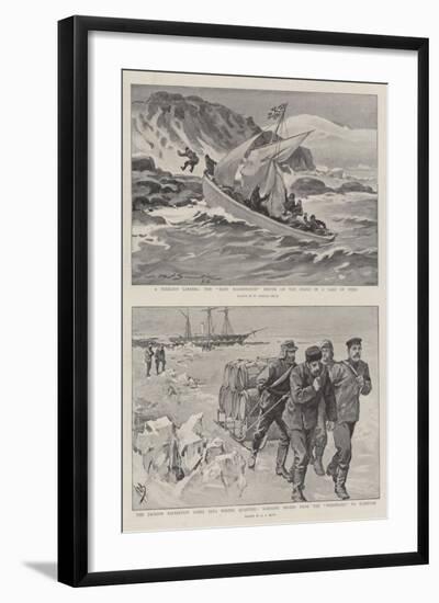 Dr Nansen and Mr Jackson in the White North-null-Framed Giclee Print