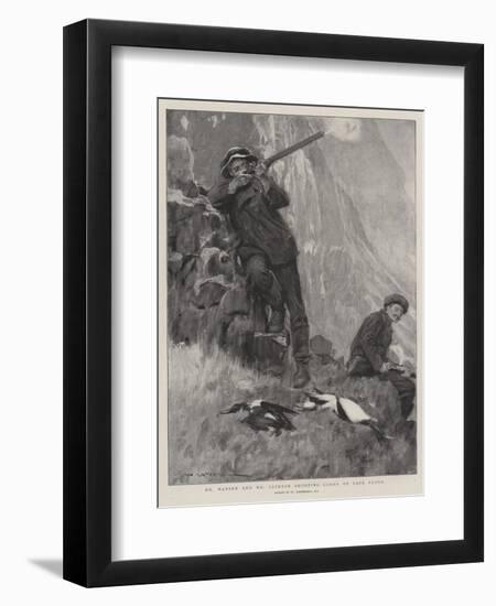 Dr Nansen and Mr Jackson Shooting Loons on Cape Flora-William Hatherell-Framed Giclee Print