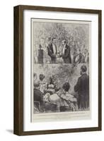 Dr Nansen Presented with the Royal Geographical Society's Gold Medal by the Prince of Wales at the-Melton Prior-Framed Giclee Print