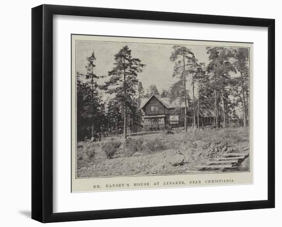 Dr Nansen's House at Lysaker, Near Christiania-null-Framed Giclee Print
