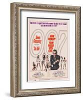 Dr. No, 1962; Double Bill, to Russia with Love, 1963-null-Framed Art Print