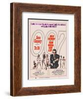 Dr. No, 1962; Double Bill, to Russia with Love, 1963-null-Framed Art Print