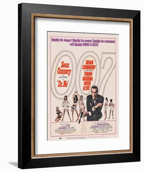 Dr. No, 1962; Double Bill, to Russia with Love, 1963-null-Framed Art Print