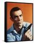 Dr No by Terence Young with Sean Connery, 1962 (photo)-null-Framed Stretched Canvas