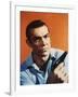 Dr No by Terence Young with Sean Connery, 1962 (photo)-null-Framed Photo