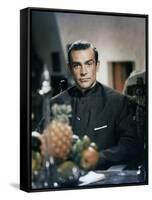 Dr No by Terence Young with Sean Connery, 1962 (photo)-null-Framed Stretched Canvas