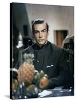 Dr No by Terence Young with Sean Connery, 1962 (photo)-null-Stretched Canvas