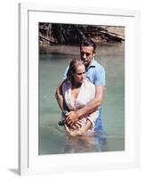 Dr No by Terence Young with Ursula Andress, Sean Connery, 1962 (photo)-null-Framed Photo