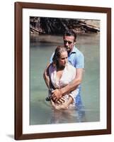 Dr No by Terence Young with Ursula Andress, Sean Connery, 1962 (photo)-null-Framed Photo