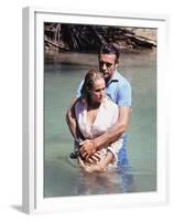 Dr No by Terence Young with Ursula Andress, Sean Connery, 1962 (photo)-null-Framed Photo
