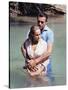 Dr No by Terence Young with Ursula Andress, Sean Connery, 1962 (photo)-null-Stretched Canvas