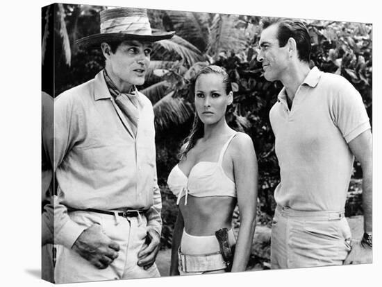 Dr No, L-R: Jack Lord, Ursula Andress, Sean Connery, 1962-null-Stretched Canvas