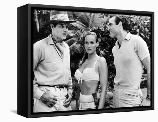 Dr No, L-R: Jack Lord, Ursula Andress, Sean Connery, 1962-null-Framed Stretched Canvas