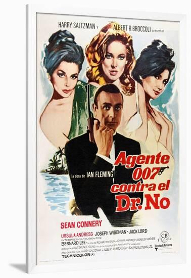 Dr. No, Sean Connery, 1962-null-Framed Art Print