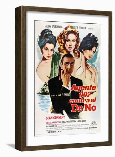 Dr. No, Sean Connery, 1962-null-Framed Art Print