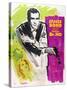 Dr. No, Sean Connery on French poster art, 1962-null-Stretched Canvas