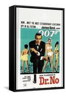 Dr. No, Sean Connery, South African poster, 1962-null-Framed Stretched Canvas