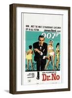 Dr. No, Sean Connery, South African poster, 1962-null-Framed Art Print