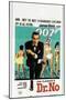 Dr. No, Sean Connery, South African poster, 1962-null-Mounted Art Print