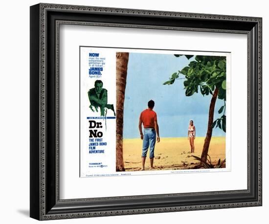 Dr. No, Sean Connery, Ursula Andress, 1962-null-Framed Art Print