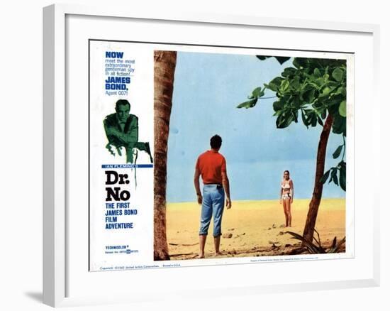 Dr. No, Sean Connery, Ursula Andress, 1962-null-Framed Art Print