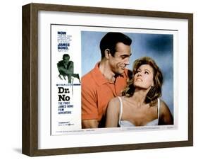 Dr No, Sean Connery, Ursula Andress, 1962-null-Framed Art Print