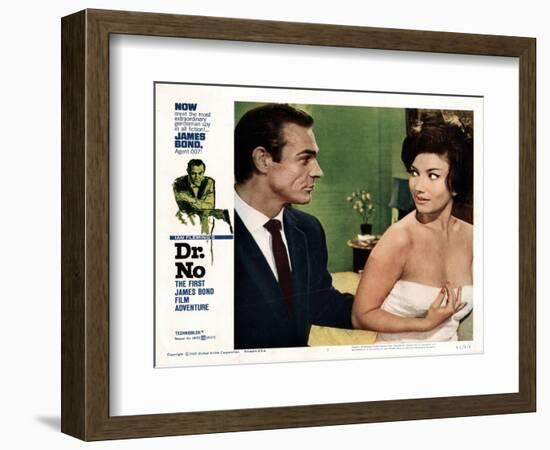 Dr. No, Sean Connery, Zena Marshall, 1962-null-Framed Art Print