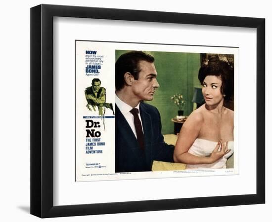 Dr. No, Sean Connery, Zena Marshall, 1962-null-Framed Art Print