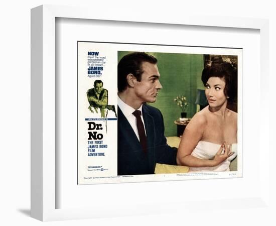 Dr. No, Sean Connery, Zena Marshall, 1962-null-Framed Art Print