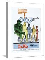 Dr. No, US poster, Sean Connery, 1962-null-Stretched Canvas