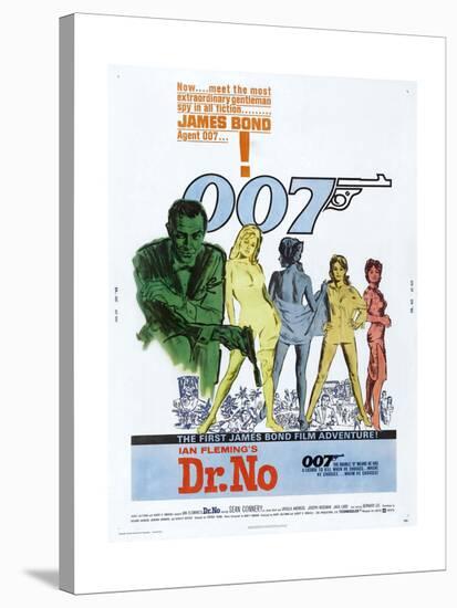 Dr. No, US poster, Sean Connery, 1962-null-Stretched Canvas