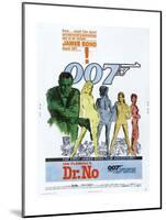 Dr. No, US poster, Sean Connery, 1962-null-Mounted Poster