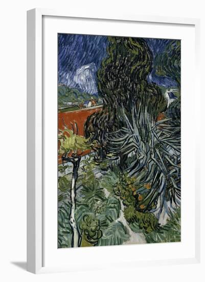 Dr. Paul Gachet's Garden at Auvers-Sur-Oise, c.1890-Vincent van Gogh-Framed Giclee Print