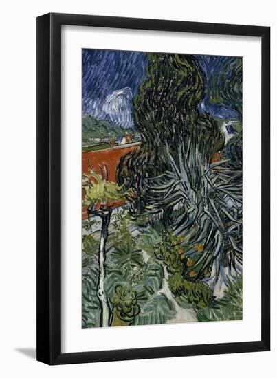 Dr. Paul Gachet's Garden at Auvers-Sur-Oise, c.1890-Vincent van Gogh-Framed Giclee Print