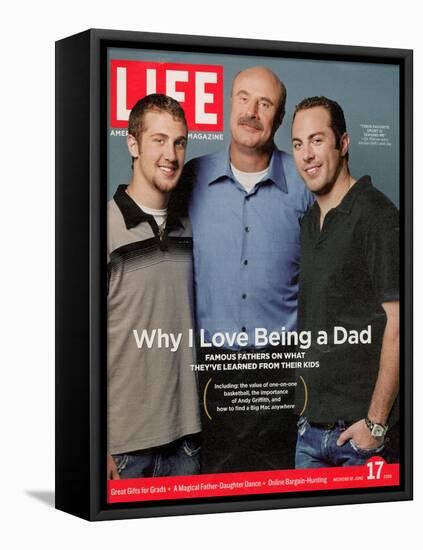 Dr. Phil McGraw with his Sons Jordan and Jay, June 17, 2005-Robert Maxwell-Framed Stretched Canvas