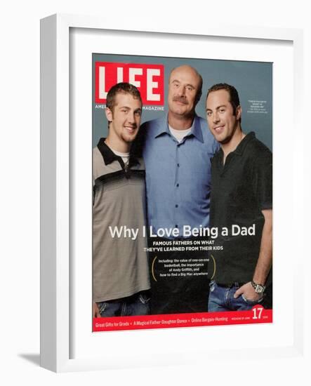 Dr. Phil McGraw with his Sons Jordan and Jay, June 17, 2005-Robert Maxwell-Framed Photographic Print