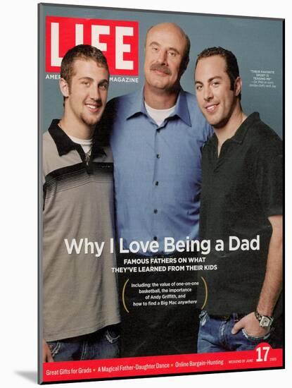 Dr. Phil McGraw with his Sons Jordan and Jay, June 17, 2005-Robert Maxwell-Mounted Photographic Print
