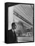 Dr. Ralph Bunche Standing in Front of the Un Building-null-Framed Stretched Canvas