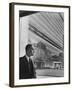 Dr. Ralph Bunche Standing in Front of the Un Building-null-Framed Photographic Print